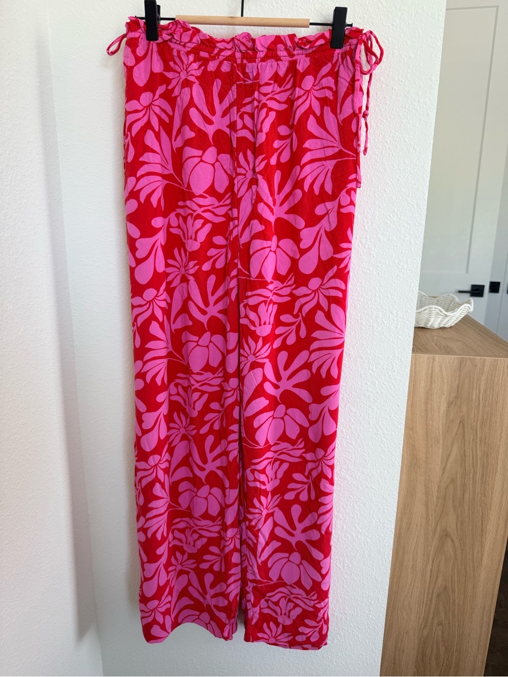 Lounge Pants, Pink and Red Floral